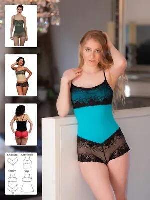 Booby Traps Sewing Pattern Basque Teddy Slip Knickers & Camisole Lingerie • £21.98