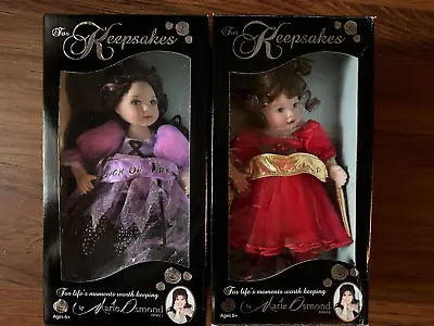 NIB 2006 Keepsake Marie Osmond Trick Or Treat & Merry Christmas Dolls • $29.99