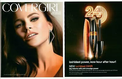 COVERGIRL Cosmetics Magazine Print Ad Sofía Vergara MASCARA VTG 2012 • £12.34