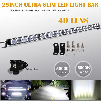 25  Inch 4D Slim LED Work Light Bar Single Row Offroad Driving Car Truck 4X4 27  • $102.56
