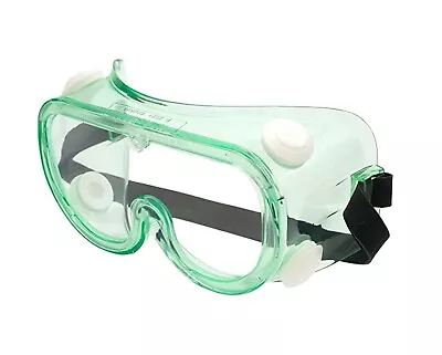 Protective Safety Goggles  Anti-Fog Vented Z87+ Soft  Adjustable OTG Wide  Lab • $0.99