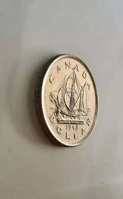 1949 Matthew Ship Canada Silver Dollar- Beautiful Coin. • $0.01