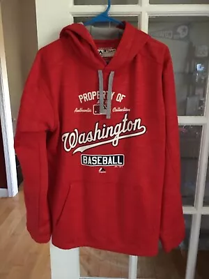 Majestic Therma Base Washington Nationals Authentic Collection Sweatshirt Size M • $17