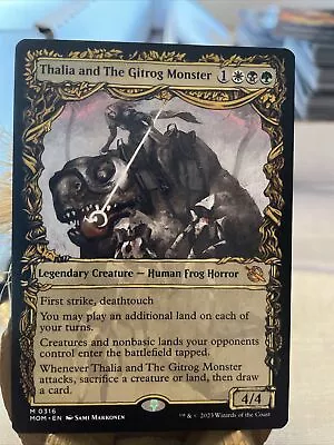 Thalia And The Gitrog Monster 0316 Showcase March Of The Machine MOM MTG PF • $1.65