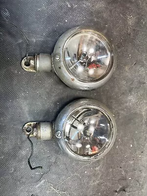 VINTAGE GROTE 211 Driving Lights / Fog Lights Used Pair Daily Driver Condition • $69.99