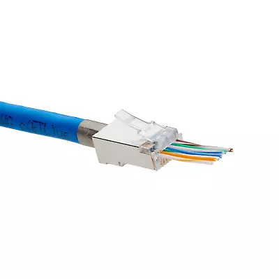 TrueCABLE Cat5e Pass Through RJ45 Connectors｜Shielded • $43.99