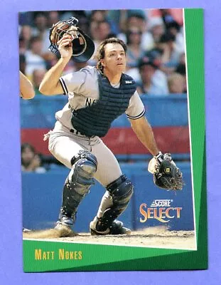 1993 Score Select  #368  Matt Nokes  New York Yankees • $1.10