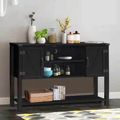 $199.99 • Buy Costway Console Table Sideboard Buffet TV Stand W/ Storage Cabinets Bottom Shelf