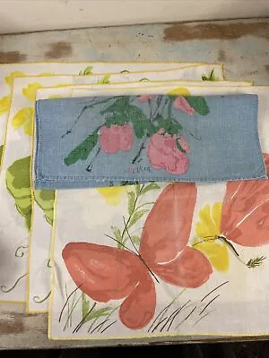 4 Vintage MCM Vera Neumann Placemats 1 Kitchen Towel Ladybug Mid Century Decor • $49