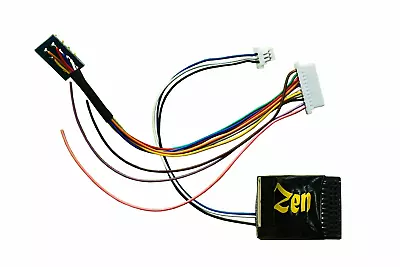 DCC Concepts Zen Black Decoder: 21 Pin MTC & 8 Pin Plugs 6 Function DCD-ZN218.6 • $35.98