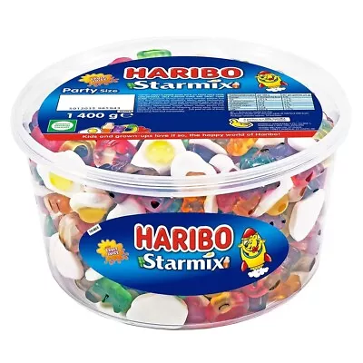 Haribo Starmix Tub 1.4Kg Party Bags Retro Sweets Gummy Mix • £12.99