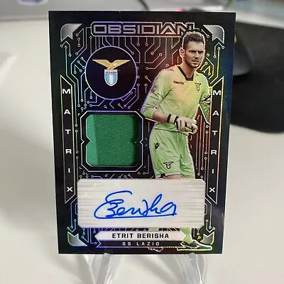 2020 Panini Obsidian Soccer Etrit Berisha Auto Match Worn Oatch /23 Lazio Card • $25.51