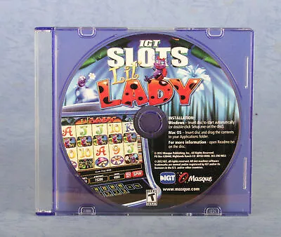 Igt SLOTS LIL LADY  MASQUE 2012      Windows And Mac • $5.93