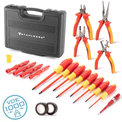 STAHLWERK VDE 1000V 20-piece Insulated Screwdriver And Pliers Set • £80.66