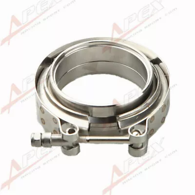 $24 • Buy 2.75  Self Aligning Male/Female V-Band Vband Clamp Stainless Steel Flange Kit