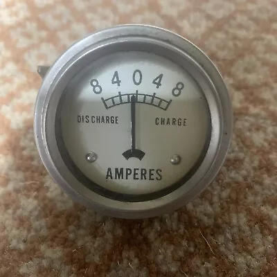 Classic Motorcycle Amp Meter. Honda Suzuki Yamaha Kawasaki? White Faced • $14.91