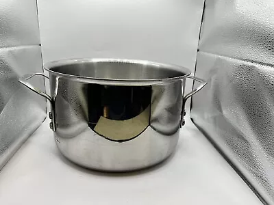 Calphalon Commercial 8 Qt Stainless Steel Soup Stock Lobster 10  Cooking Pot • $27