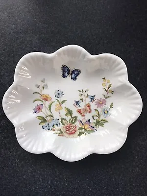 £4.99 • Buy Aynsley Cottage Garden Bone China Octagonal Dish 7’’ Butterfly Floral