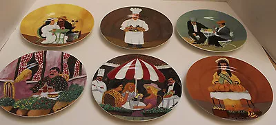 Set Of 6 Bouillabaisse GBC Guy Buffet Collection Porcelain Plates Made In Japan • $68.30