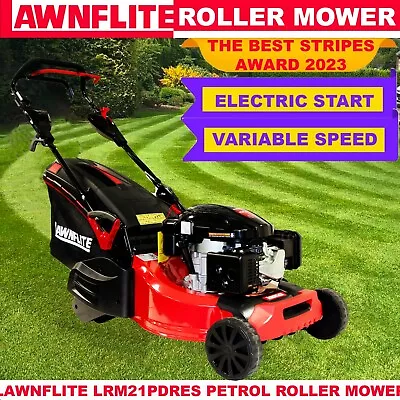 PETROL ROLLER MOWER SELF PROPELLED LAWNFLITE LRM21PDRES  ELECTRIC START 21in • £449.99