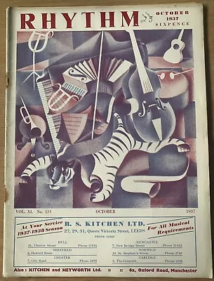 £12 • Buy RHYTHM MUSIC MAGAZINE October 1937 Accordion JAZZ BANDS Larry Adler DIXIELAND