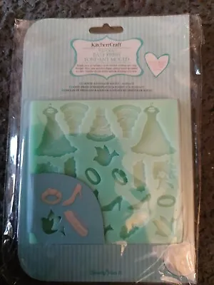 £5.95 • Buy Kitchen Craft Easy Press Marriage/Wedding Fondant/Icing Mould/Dress/Cake/Dove
