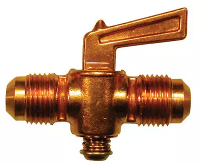 JMF 44760 Brass Ground Plug Valve 1/4 X 1/4 Flare Dia. In. With Lever Handle • $17.70