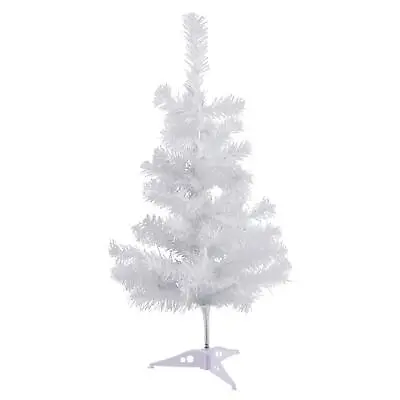 £8 • Buy White Christmas Tree Xmas Artificial Traditional Pine Small With Stand 2ft 60cm