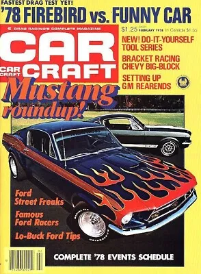 Car Craft 1978 Feb - Dyno/kaase Mustangs Altereds* • $12.95