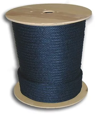 $37.56 • Buy Anchor Rope Dock Line 1/2  X 50' Braided 100% Nylon Navy Blue Made In Usa