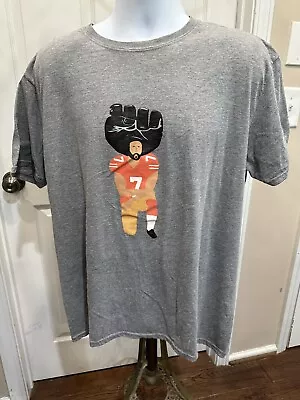 COLIN KAEPERNICK T SHIRT Kneeling Black Lives Matter Blm Jersey XL Fist 49ers • $12.98