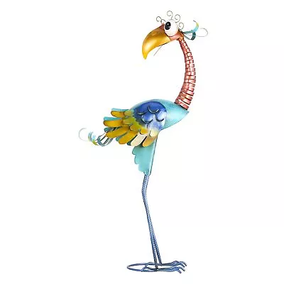 Metal Garden Bird Statue Standing Animal Backyard Ornaments Outdoor Sculpture... • $60.22