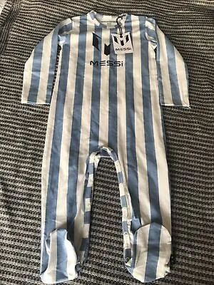 New Messi Baby Boys One Piece Baby Suits (light Blue White) Size 86/92 (12/18 M) • $19.83