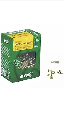 $18.99 • Buy SPAX 1Lbs. #8x1-1/2” Construction Screws Yellow Zinc