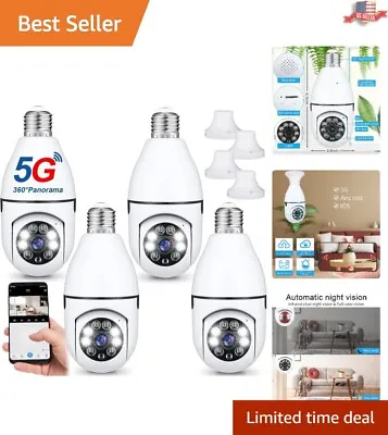$75.87 • Buy 2K High Definition Crystal 5G Wireless Light Bulb Security Camera - 4 Pieces