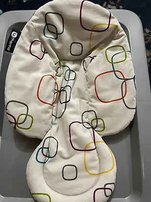 4moms MamaRoo Newborn Insert Plush Liner (White Grey) - Double Sided   • $20