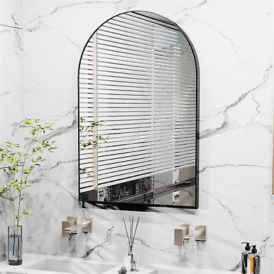 Wisfor Arch Decorative Wall Mirror Shatterproof Iron Framed Double Vanity Table • $75.90