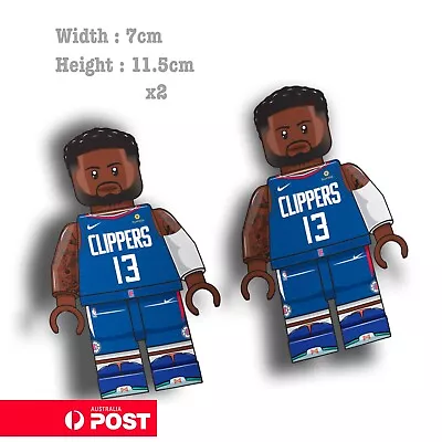 NBA Lego Paul GEORGE- Clippers Lego Figure  Nike Basketball  Sticker  • $7