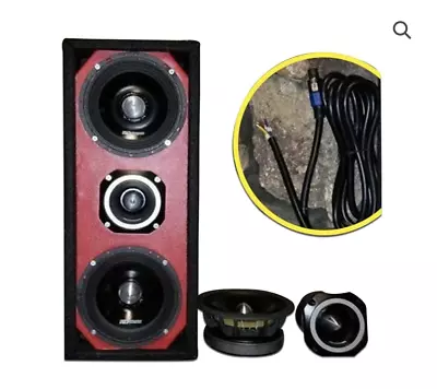 RDCARSHOW Woofer Chuchero High SPL Car Speaker 6.5-inch +12 FT SPEAKER CABLE • $229.95