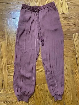 Vince Camuto Maroon Lightweight Drawstring Pants Xs • $6