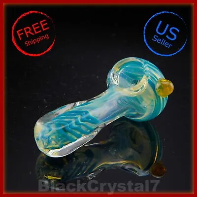 3  Handmade Thick Mini Bright Teal Square Base Tobacco Smoking Bowl Pipes • $9.99