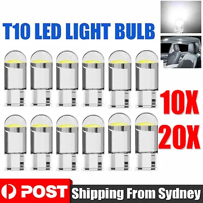 10/20X T10 Cob White Led Light Interior Wedge Globe Car Tail Parking Plate Light • $5.76