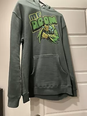 MF DOOM  Anti Hero  Hoodie Green DOOM Logo Size Medium Official Gasdrawls • $400