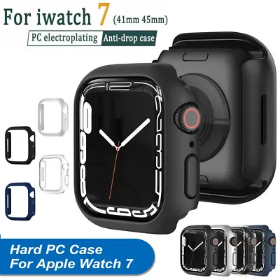 For Apple Watch Series 7 841/45MM PC Protector Hard Bumper Shockproof Case Cover • £2.99