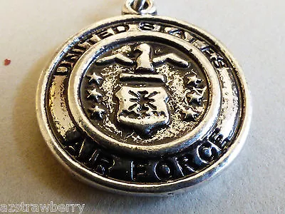 Lot Of 8 Silver Tone Metal Collectible US Military Air Force Charm Or Pendant • $14.08
