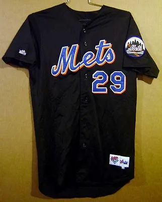 NEW YORK METS MINOR LEAGUE TEAM GAME WORN Black #29 Size 44 Baseball JERSEY • $119