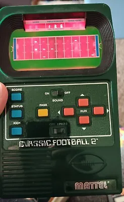 Mattel Classic Football 2 Handheld Electronic Video Game (43567) • $90