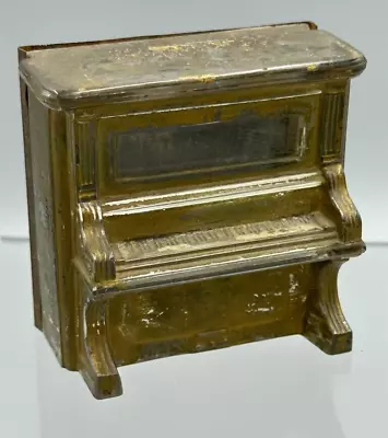 Antique PIANO Upright COIN BANK Glass Figural CANDY CONTAINER E&A 577 • $384.95