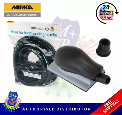 £25.45 • Buy Mirka Abranet Hand Dust Extraction Sanding Block 70x125mm & Dust Extraction Hose