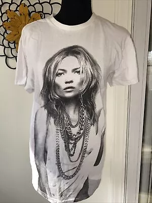 Eleven Paris Kate Moss Life Is A Joke Oversized Graphic T Shirt Sz XS • £38.57
